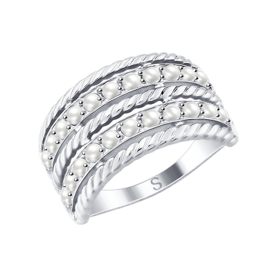 Silberring Damen aus Silber 925 mit Perle