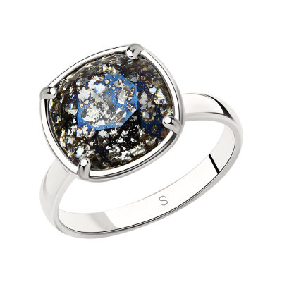 Silberring Damen aus Silber 925 mit Swarovski Kristall