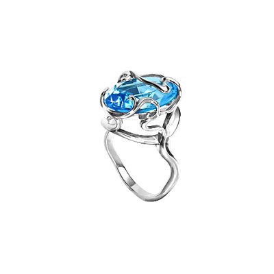 Silberring Damen aus Silber 925 mit Topas