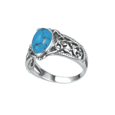 Silberring Damen aus Silber 925 mit Türkis