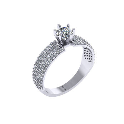 Silberring Damen aus Silber 925 mit Zirkonia