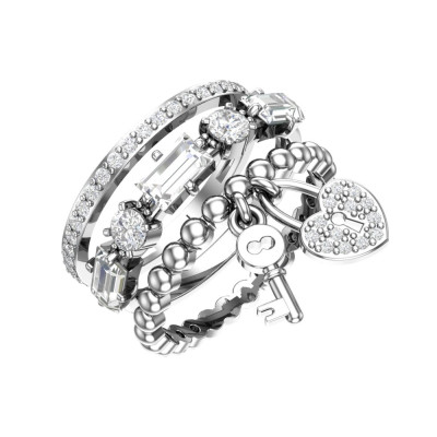 Silberring Damen aus Silber 925 mit Zirkonia