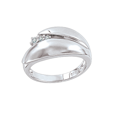 Silberring Damen aus Silber 925 mit Zirkonia