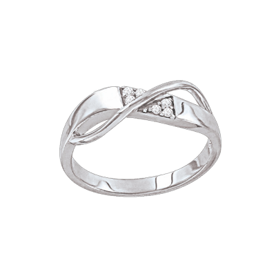 Silberring Damen aus Silber 925 mit Zirkonia