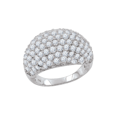 Silberring Damen aus Silber 925 mit Zirkonia