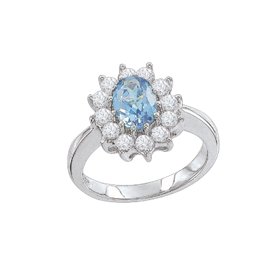 Silberring Damen aus Silber 925 mit Zirkonia