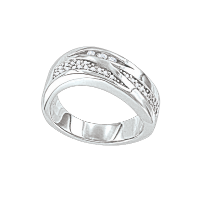 Silberring Damen aus Silber 925 mit Zirkonia