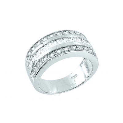 Silberring Damen aus Silber 925 mit Zirkonia