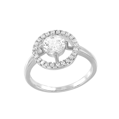 Silberring Damen aus Silber 925 mit Zirkonia