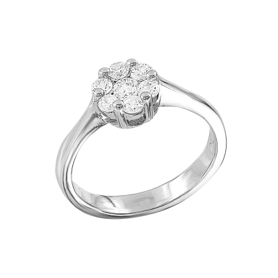 Silberring Damen aus Silber 925 mit Zirkonia