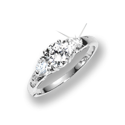 Silberring Damen aus Silber 925 mit Zirkonia