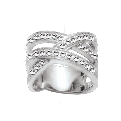 Silberring Damen aus Silber 925 mit Zirkonia