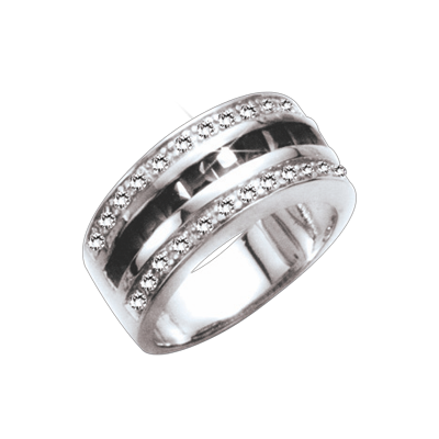 Silberring Damen aus Silber 925 mit Zirkonia