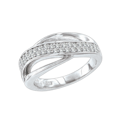 Silberring Damen aus Silber 925 mit Zirkonia