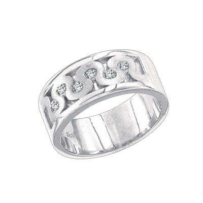 Silberring Damen aus Silber 925 mit Zirkonia