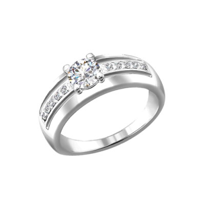 Silberring Damen aus Silber 925 mit Zirkonia