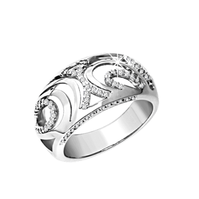 Silberring Damen aus Silber 925 mit Zirkonia