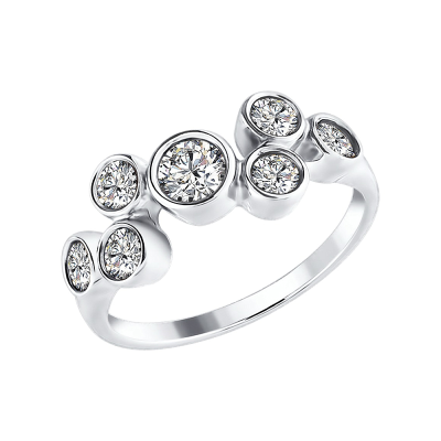 Silberring Damen aus Silber 925 mit Zirkonia
