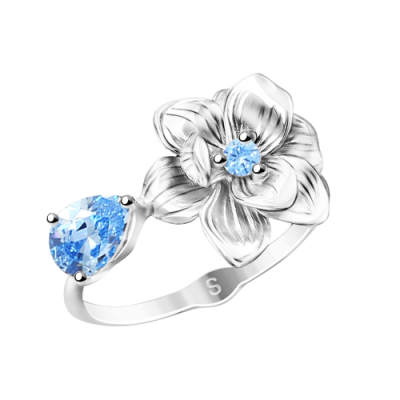 Silberring Damen aus Silber 925 mit Zirkonia