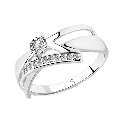 Silberring Damen aus Silber 925 mit Zirkonia
