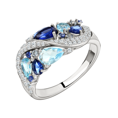 Silberring Damen aus Silber 925 mit Zirkonia