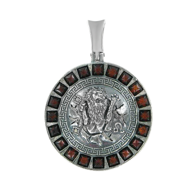 Sternzeichen Anhänger aus Silber 925 mit Bernstein