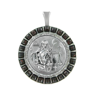 Sternzeichen Anhänger aus Silber 925 mit Bernstein