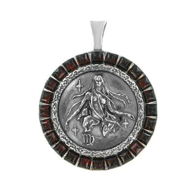 Sternzeichen Anhänger aus Silber 925 mit Bernstein