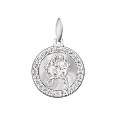 Sternzeichen Anhänger aus Silber 925 mit Zirkonia