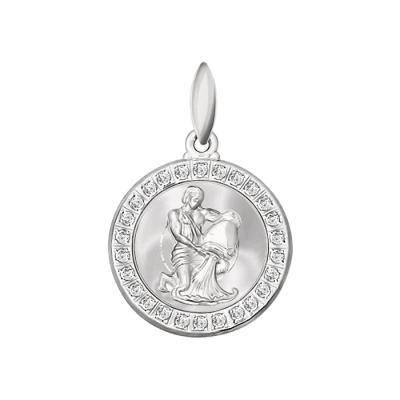 Sternzeichen Anhänger aus Silber 925 mit Zirkonia