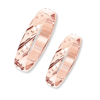 Trauring aus Rotgold 585