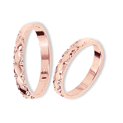 Trauring aus Rotgold 585