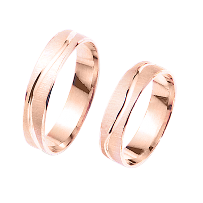 Trauring aus Rotgold 585