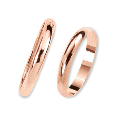 Trauring aus Rotgold 585