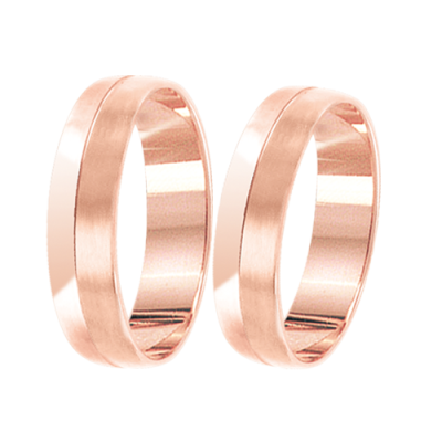 Trauring aus Rotgold 585
