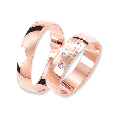 Trauring aus Rotgold 585