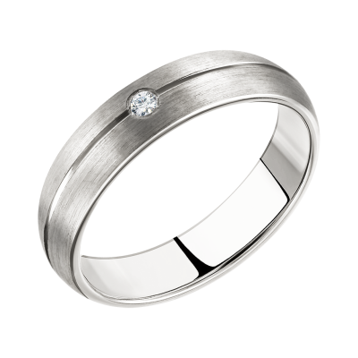 Trauring aus Silber 925 mit Zirkonia