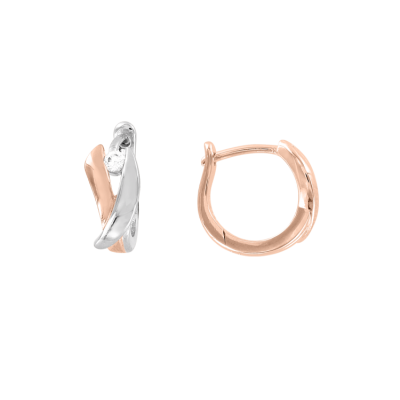 Vergoldete Ohrringe aus Silber 925 mit Zirkonia
