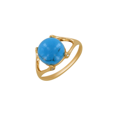 Vergoldeter Ring aus Silber 925 mit Zirkonia
