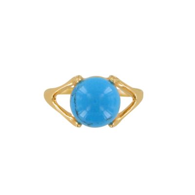 Vergoldeter Ring aus Silber 925 mit Zirkonia